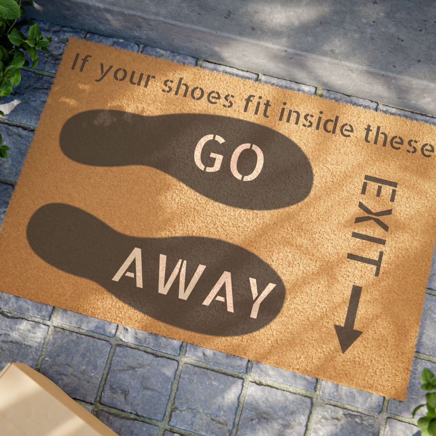 Unwelcome Doormat - Go Away Funny Decor for Home Entrance