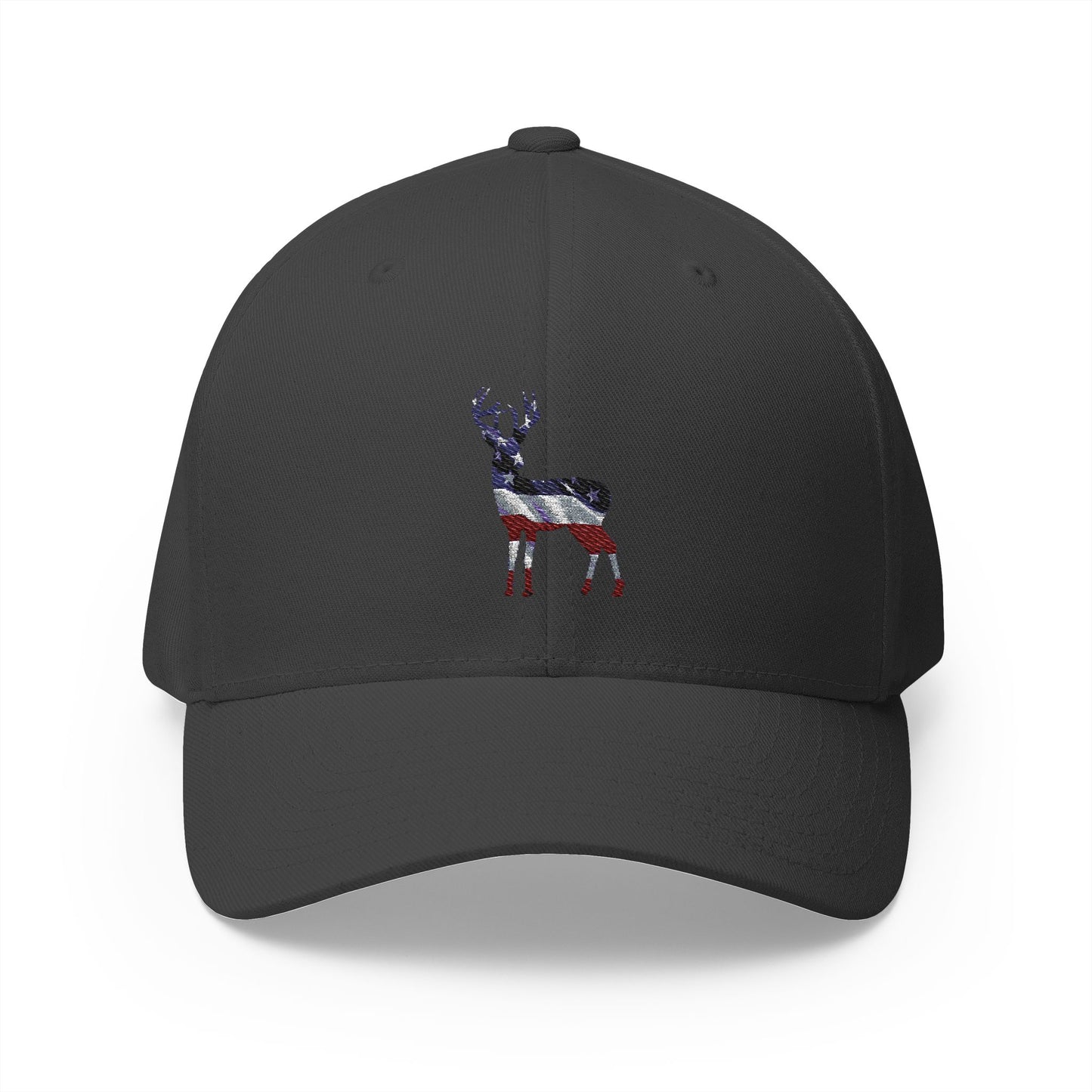 Embroidered Cap - Proud American Deer Design