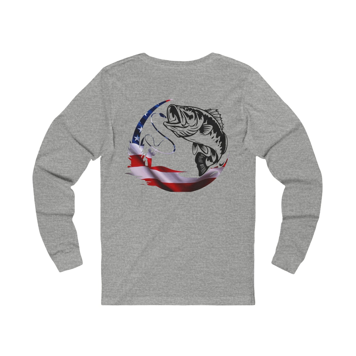 Unisex Jersey Long Sleeve Tee - Proud American Bass