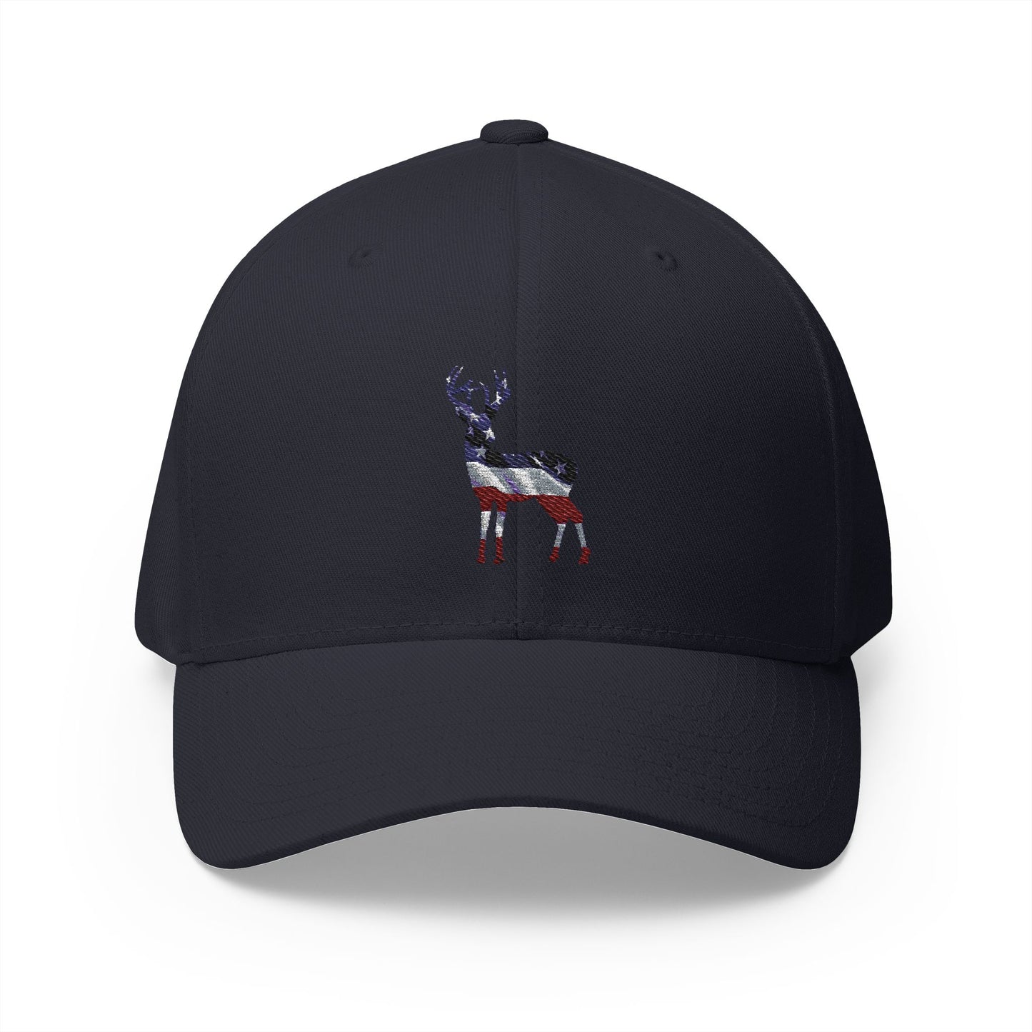 Embroidered Cap - Proud American Deer Design