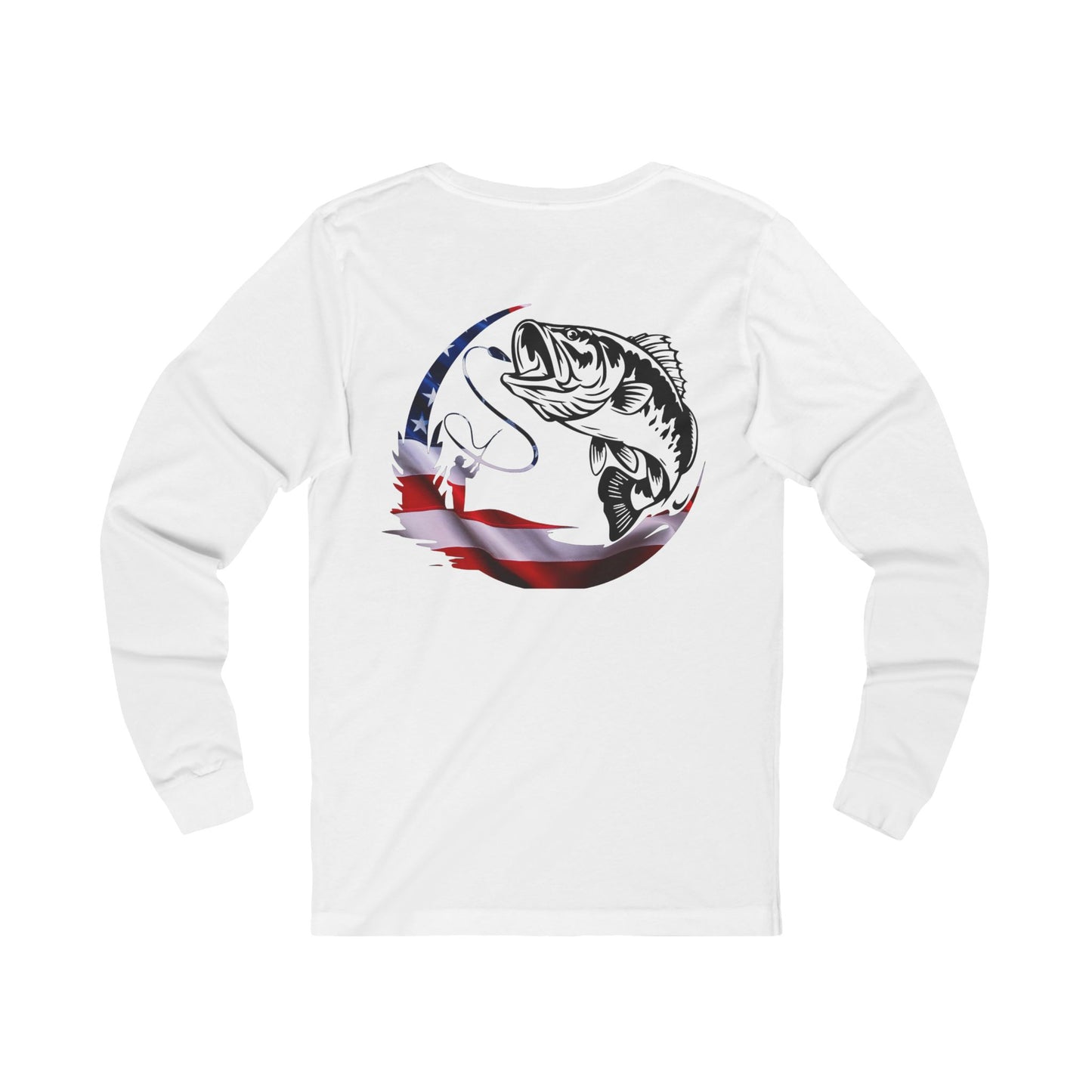 Unisex Jersey Long Sleeve Tee - Proud American Bass