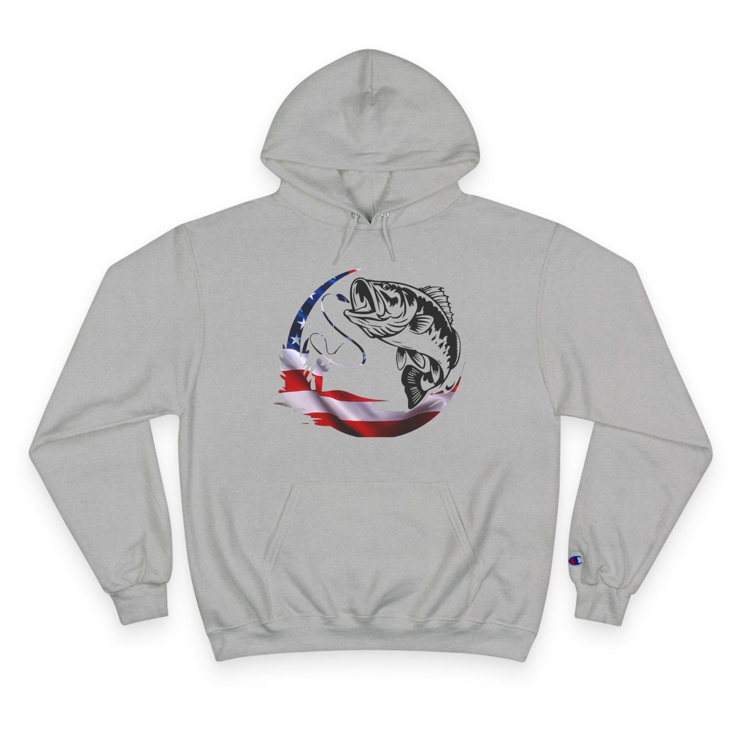 Proud American Fishing Hoodie - Champion Design