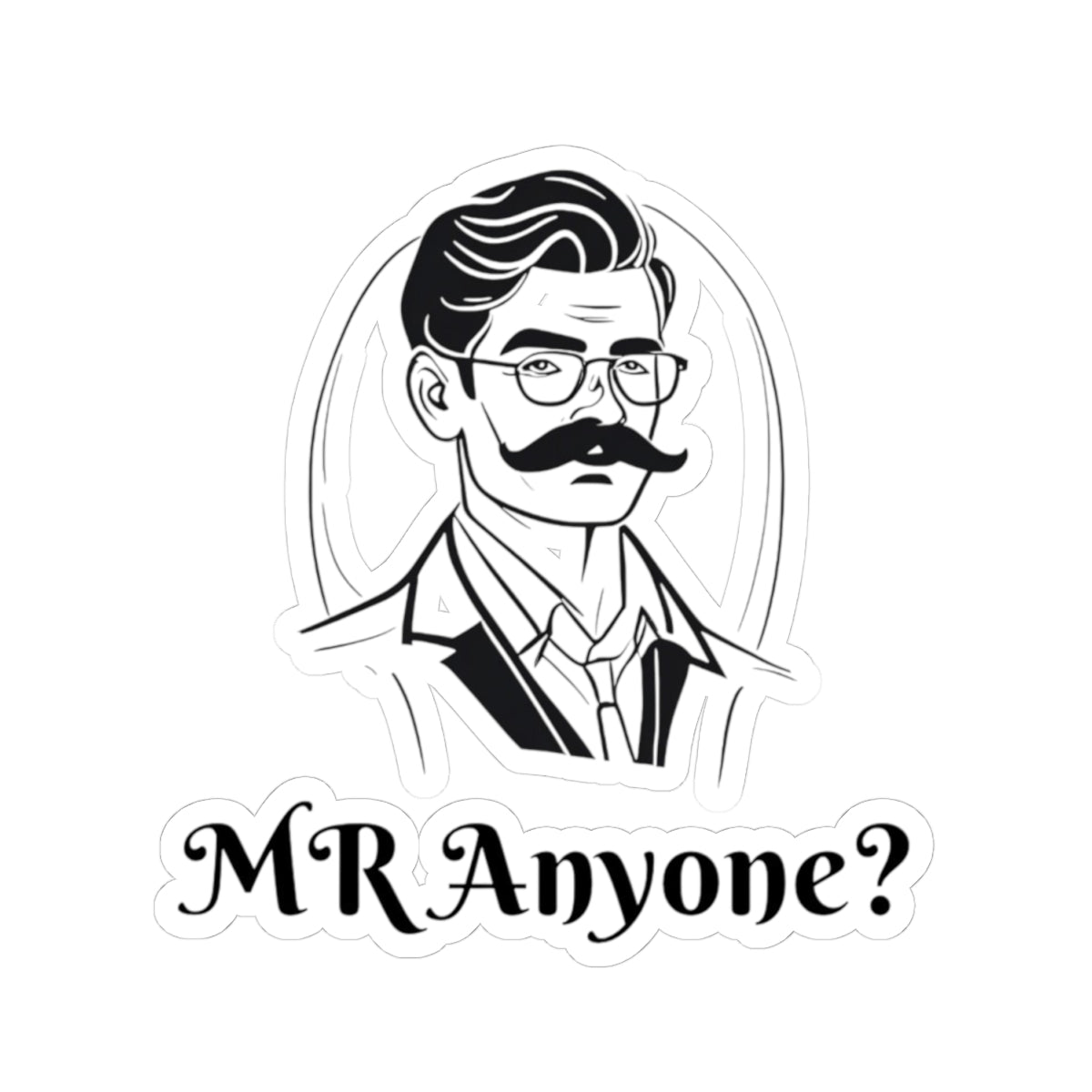 Stickers - Mischievous Gentleman Kiss-Cut Stickers