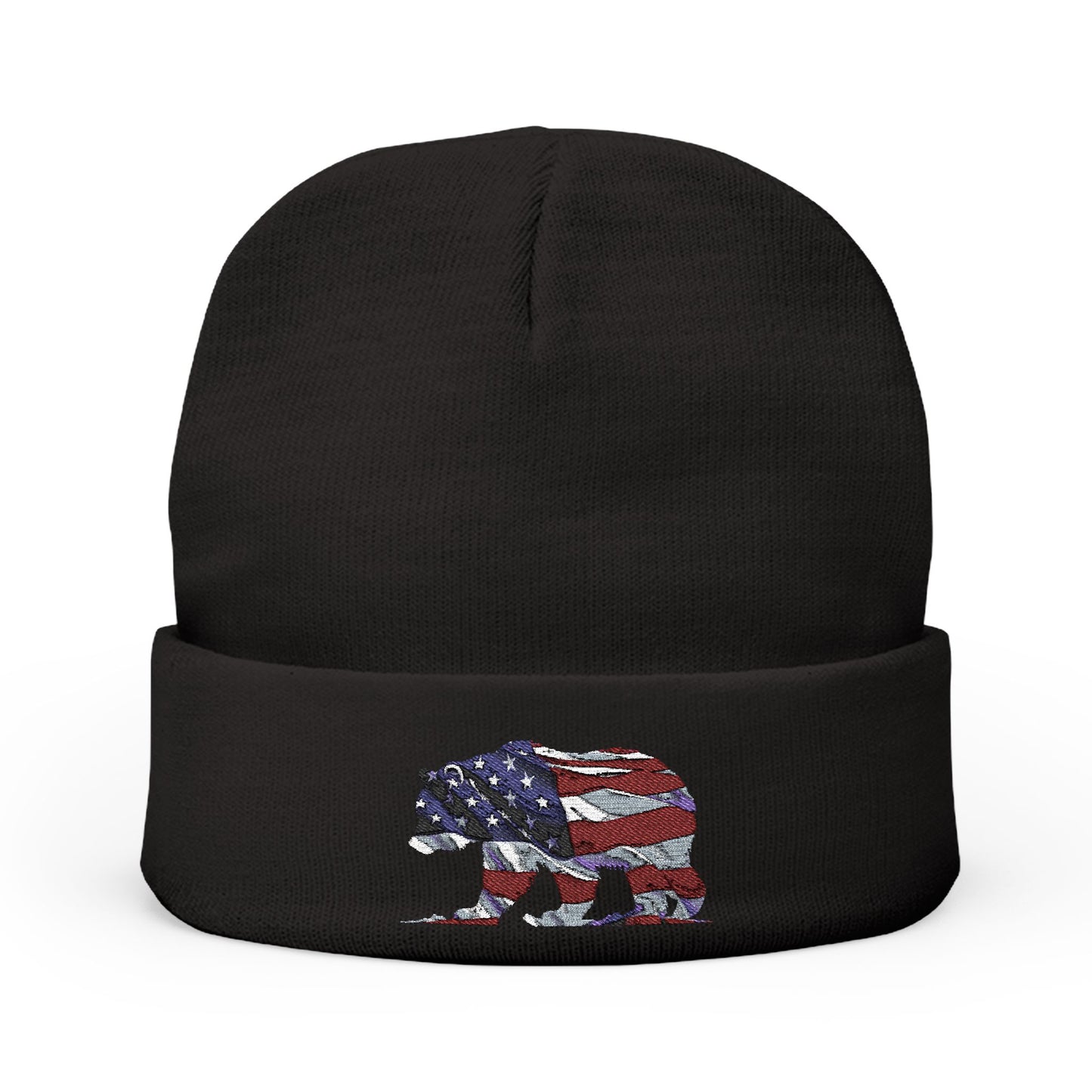 Beanie Hat - Patriotic Bear Embroidery Design