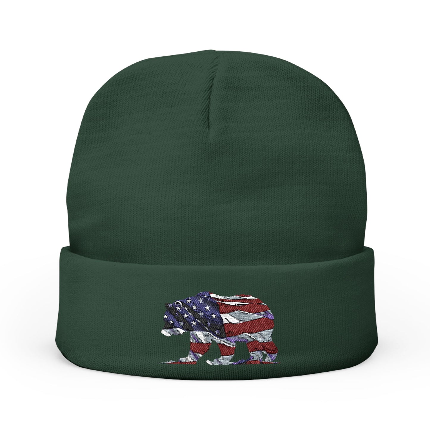 Beanie Hat - Patriotic Bear Embroidery Design