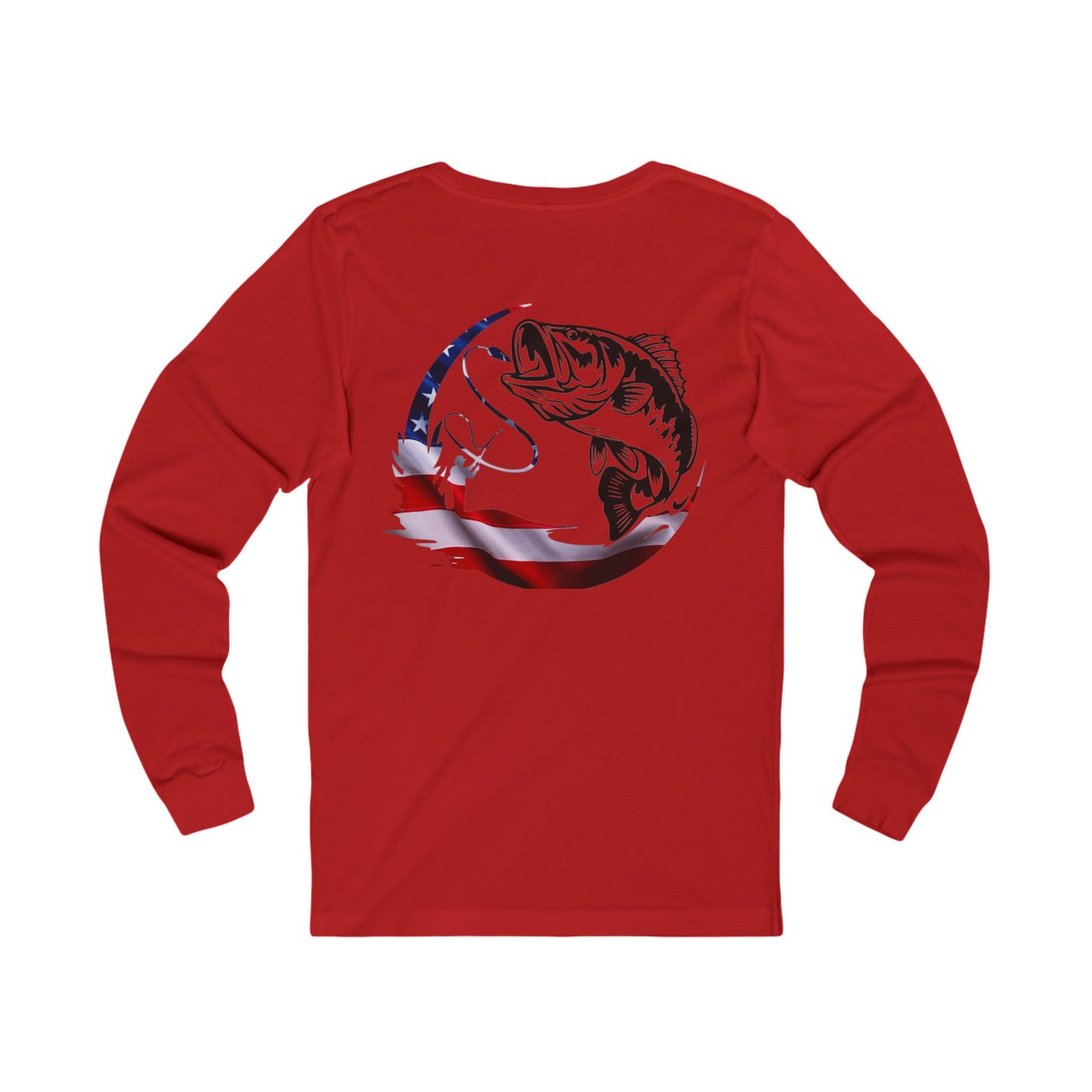 Unisex Jersey Long Sleeve Tee - Proud American Bass