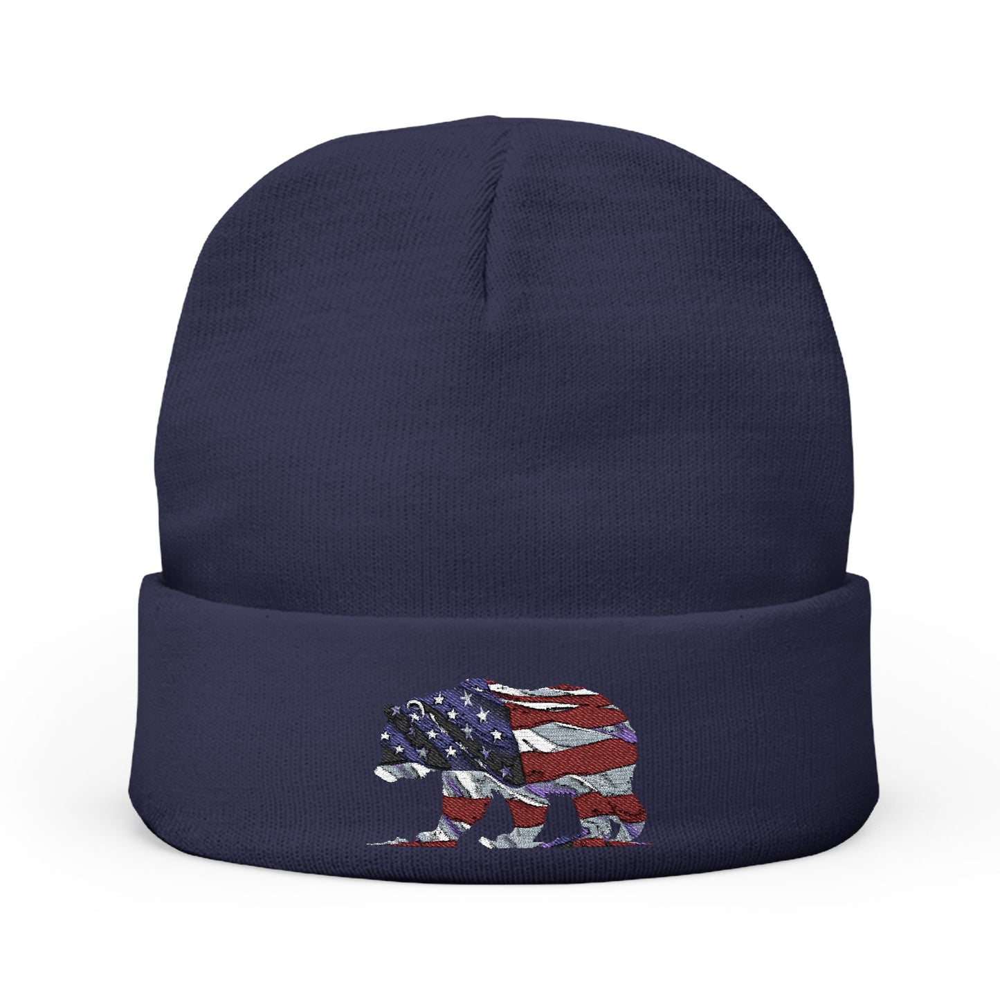 Beanie Hat - Patriotic Bear Embroidery Design