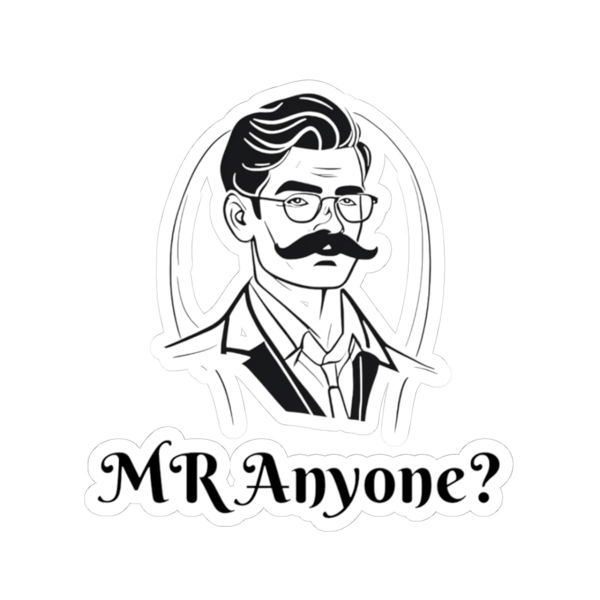 Stickers - Mischievous Gentleman Kiss-Cut Stickers