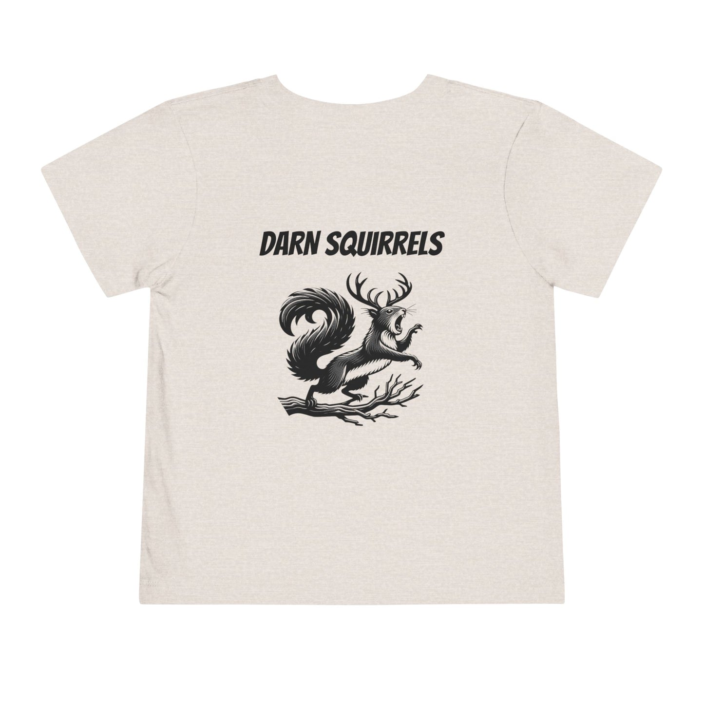 Toddler Tee - Wild and Crazy Darned Squirrels Design