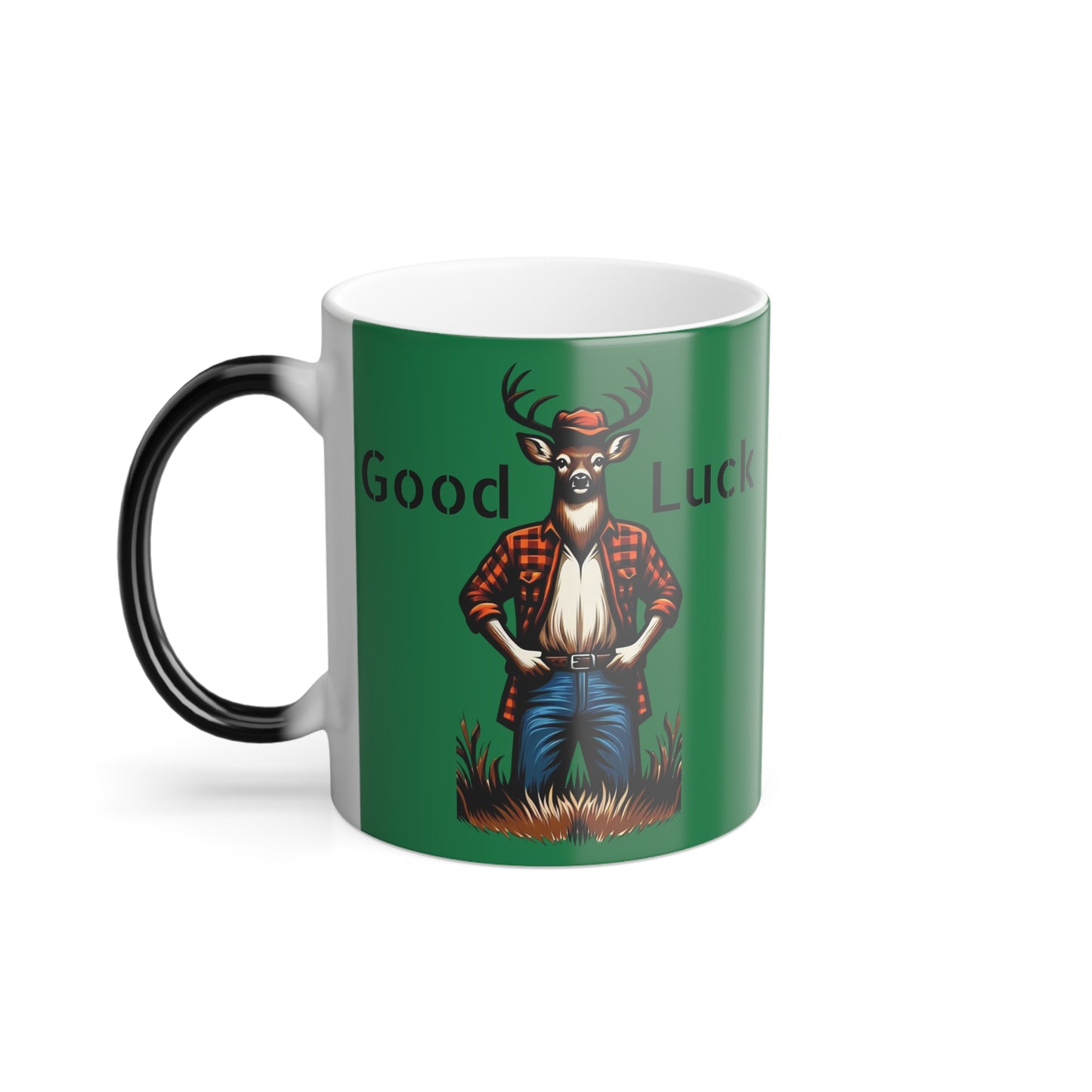 Mug - Buck Challenging Hunters Color Morphing Mug, 11oz