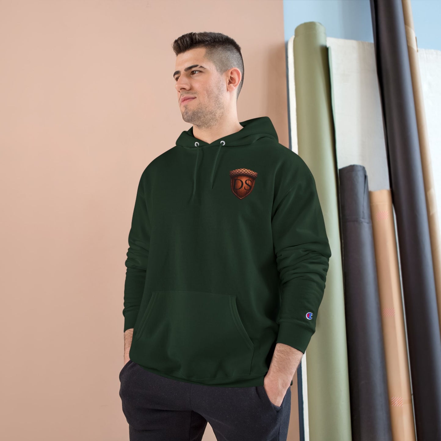 Champion Hoodie - Woodland Bear Graphic