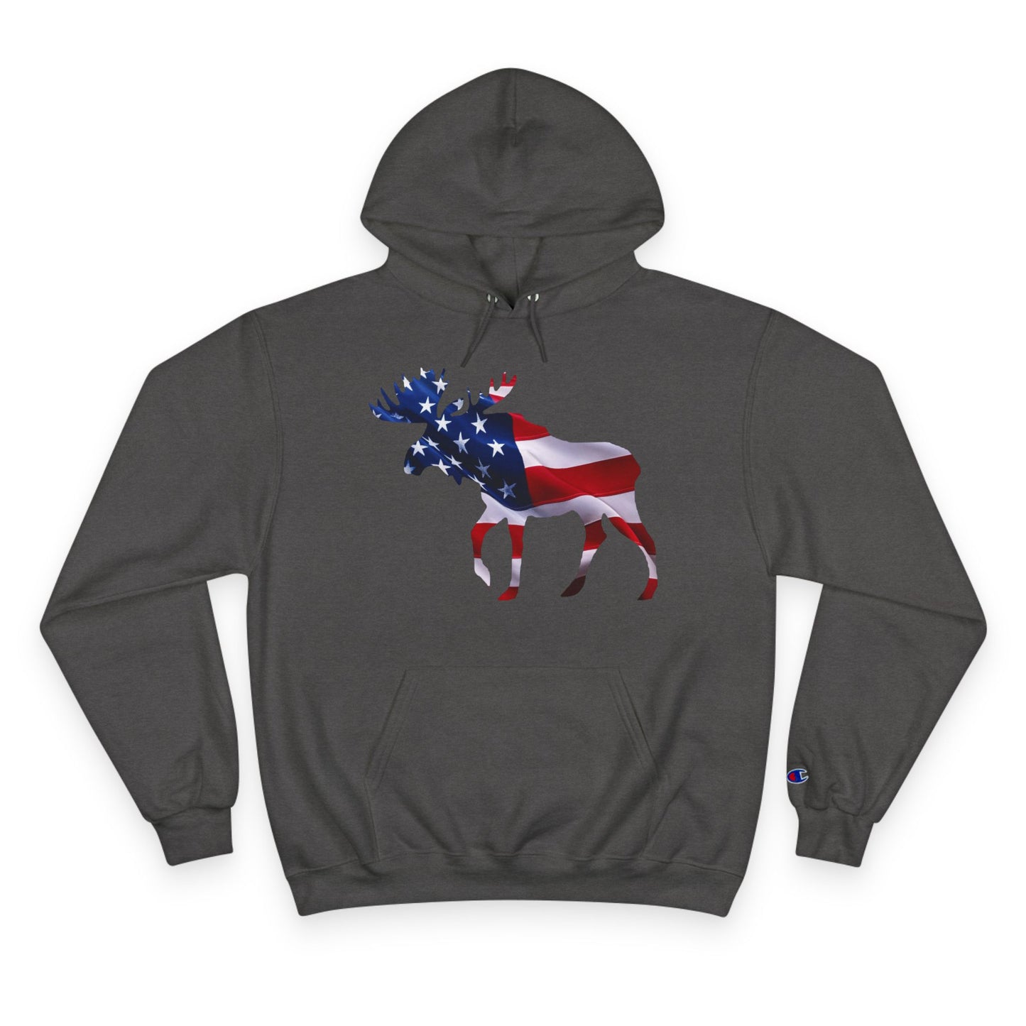 American Moose Champion Hoodie - Proud Patriotic Design