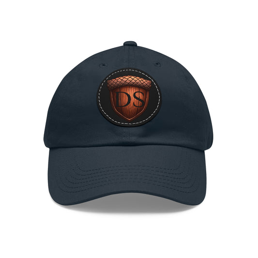 Darned Squirrels Dad Hat with Leather Patch (Round)