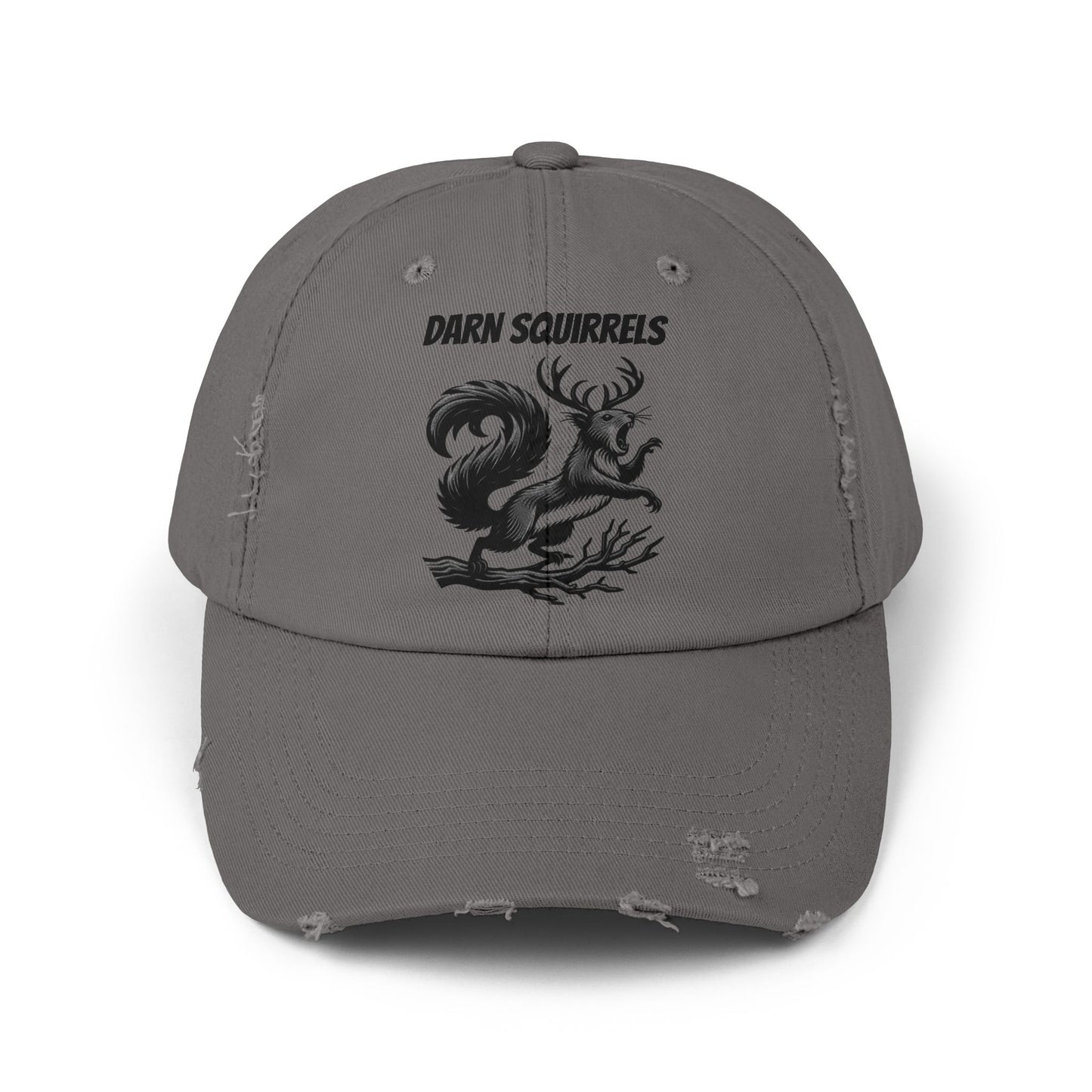 Distressed Cap - Noisy Squirrel On Your Head