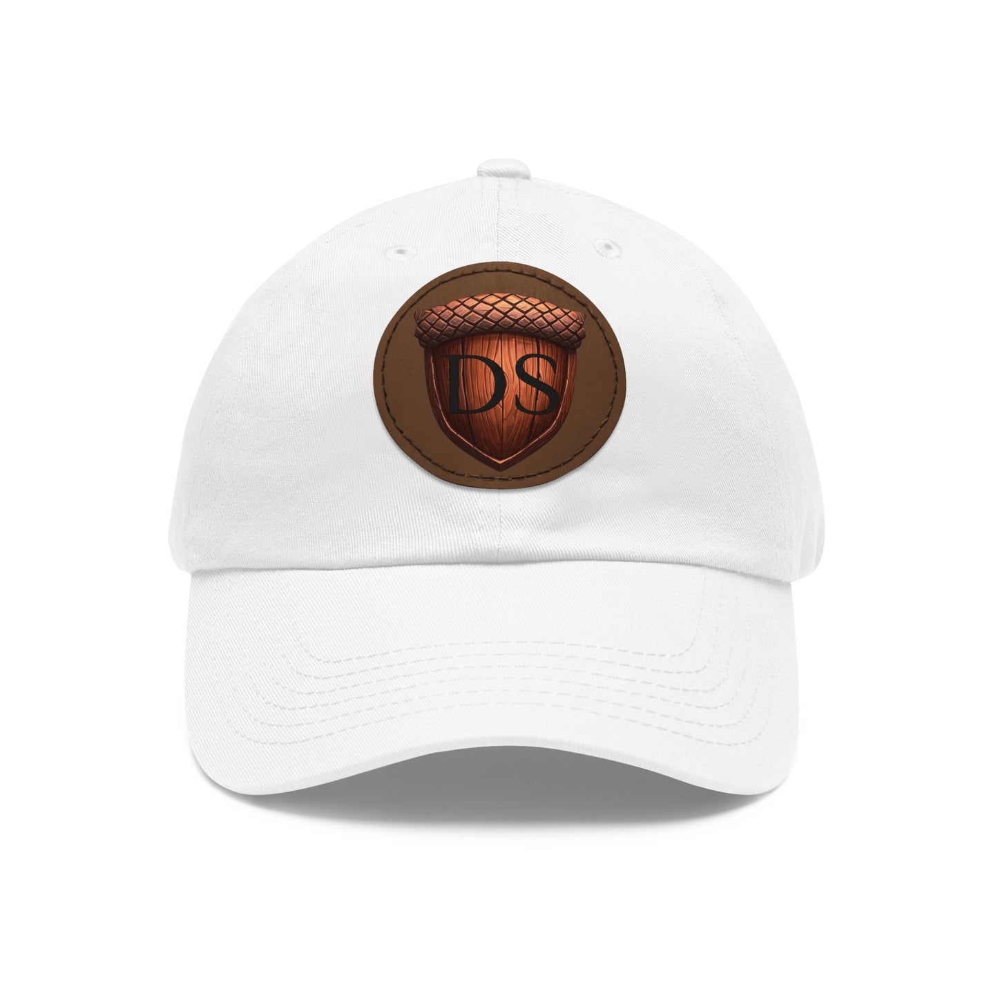 Darned Squirrels Dad Hat with Leather Patch (Round)