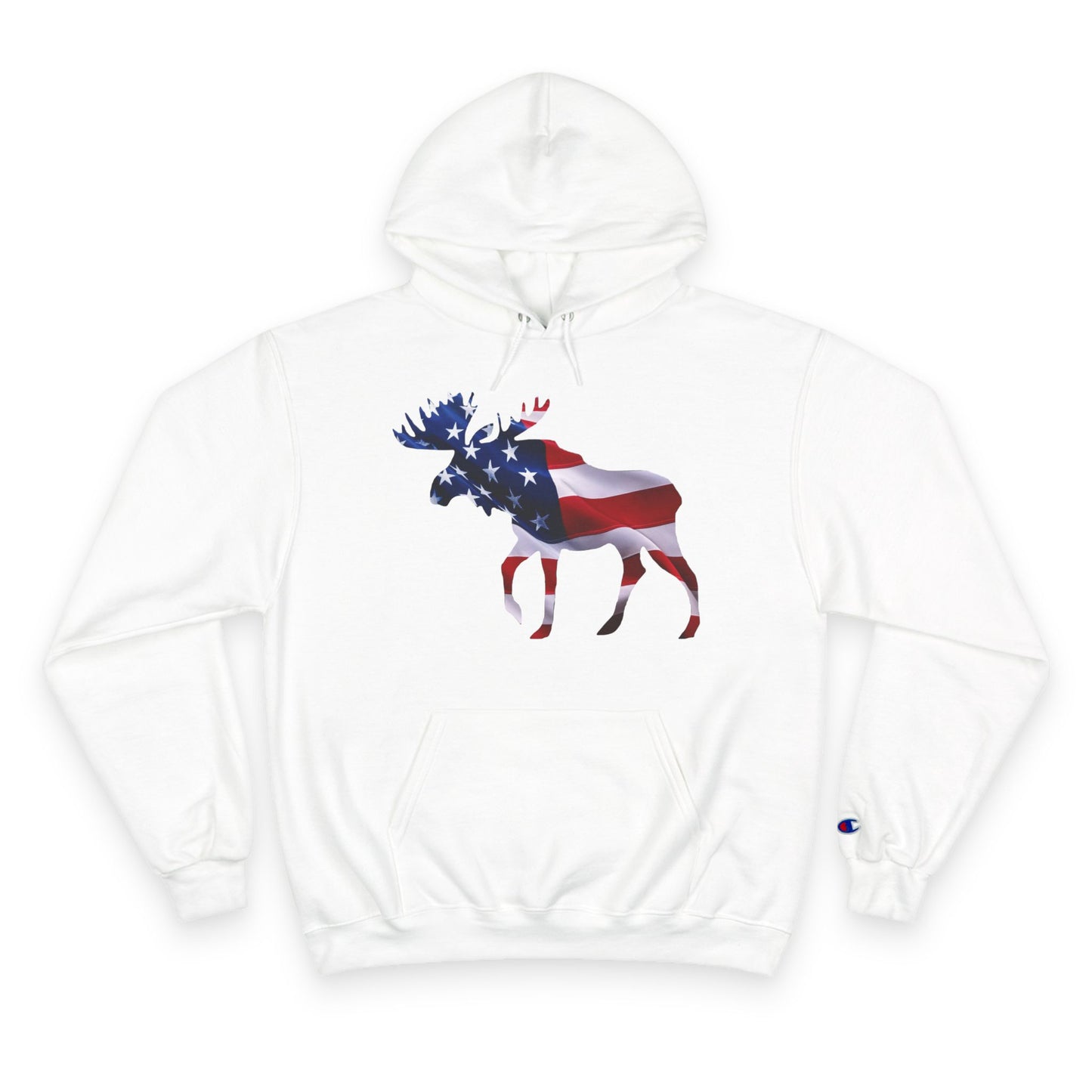 American Moose Champion Hoodie - Proud Patriotic Design