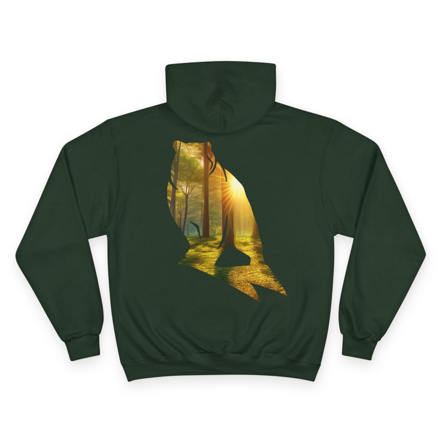 Champion Hoodie - Woodland Bear Graphic