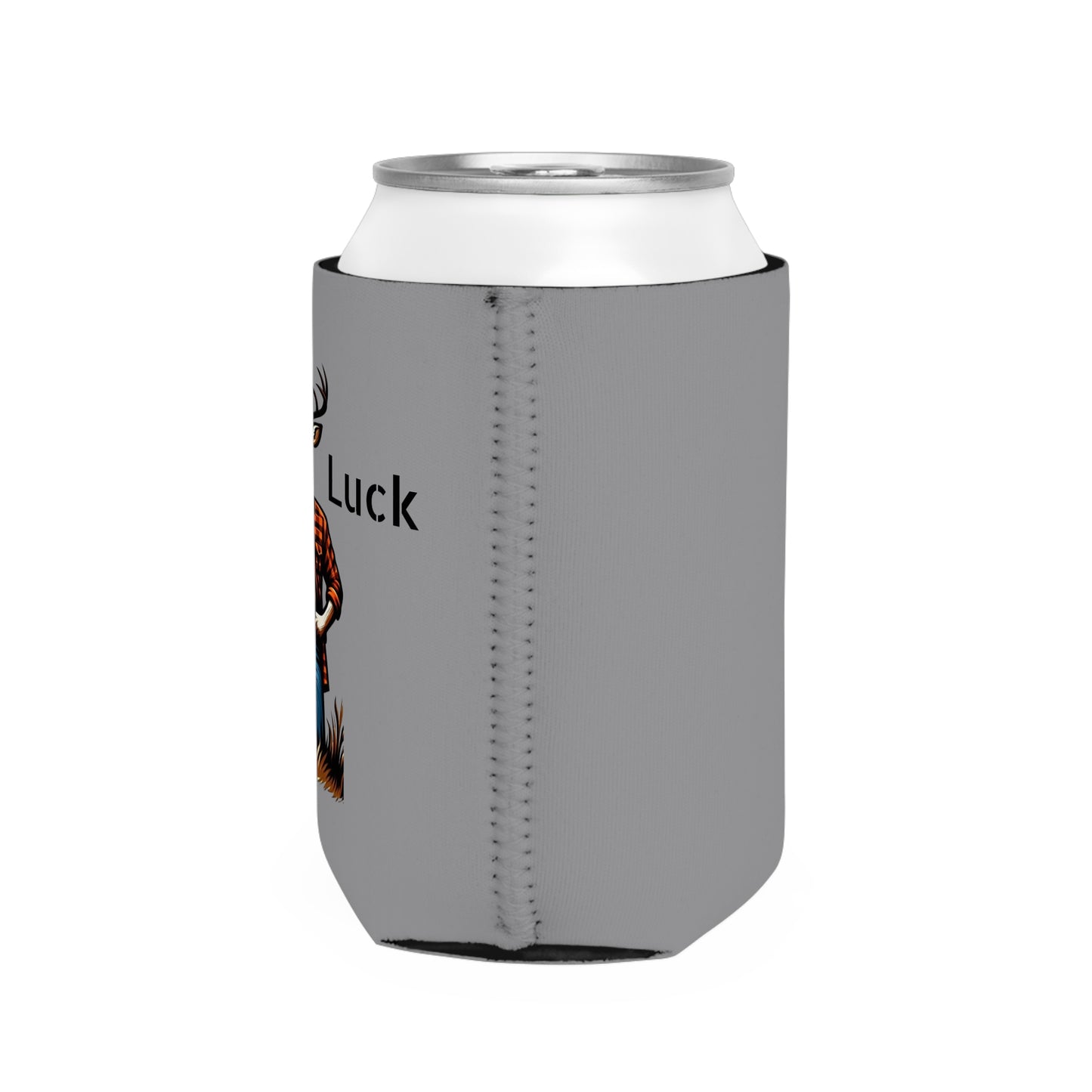 Can Cooler Sleeve - Deer Challenging Hunter