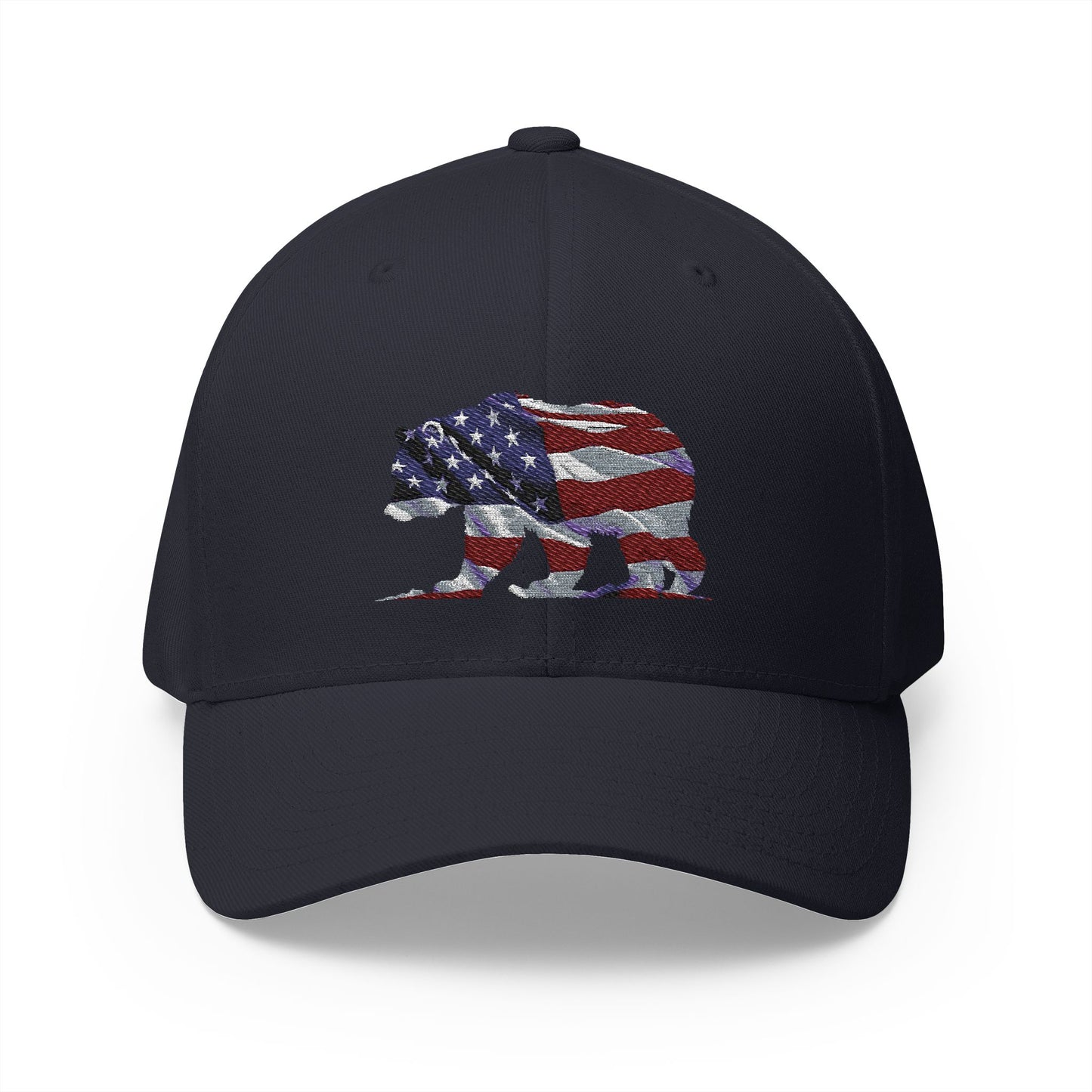 Embroidered Cap - Proud American Bear Design