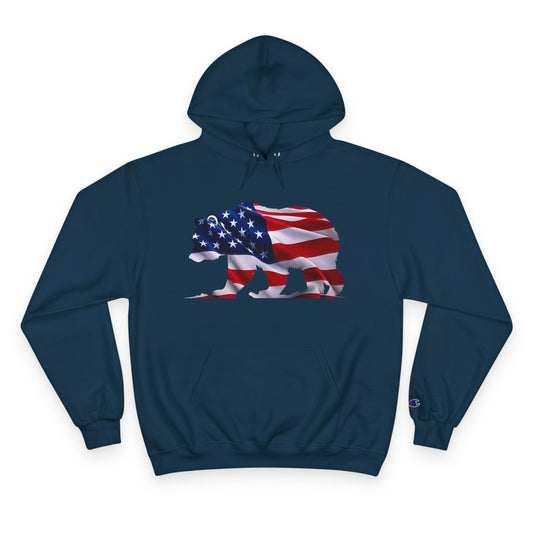 Champion Hoodie - Proud American Bear