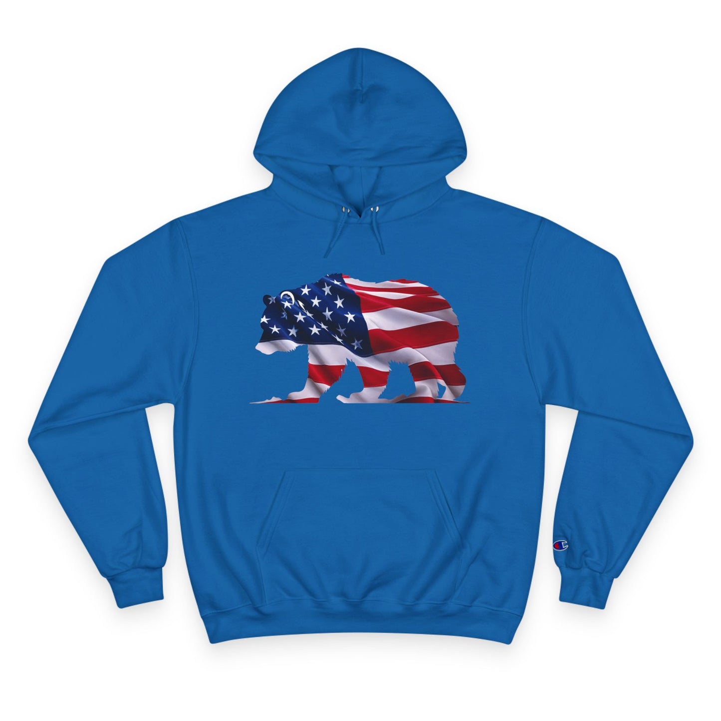Champion Hoodie - Proud American Bear