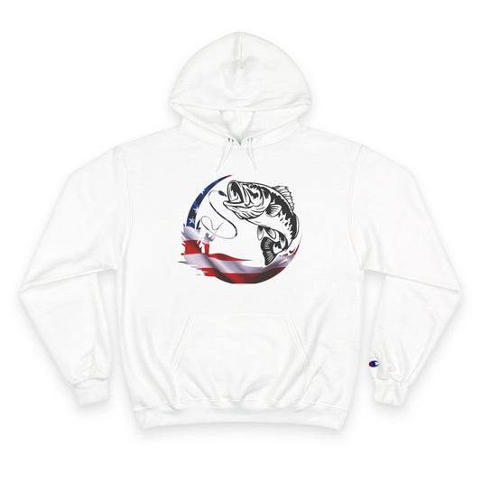 Proud American Fishing Hoodie - Champion Design