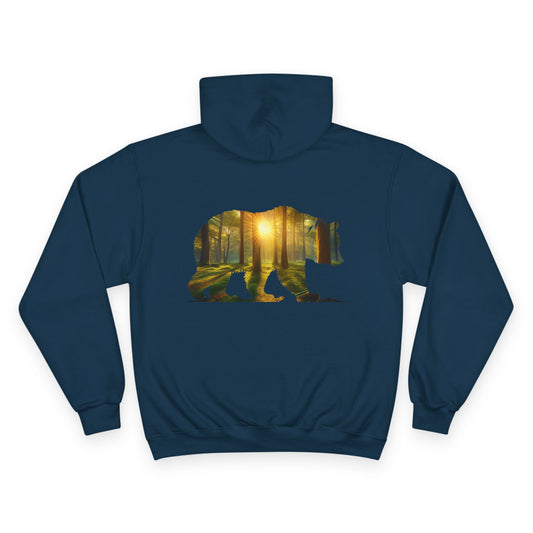 Champion Hoodie - Woodland Bear Graphic
