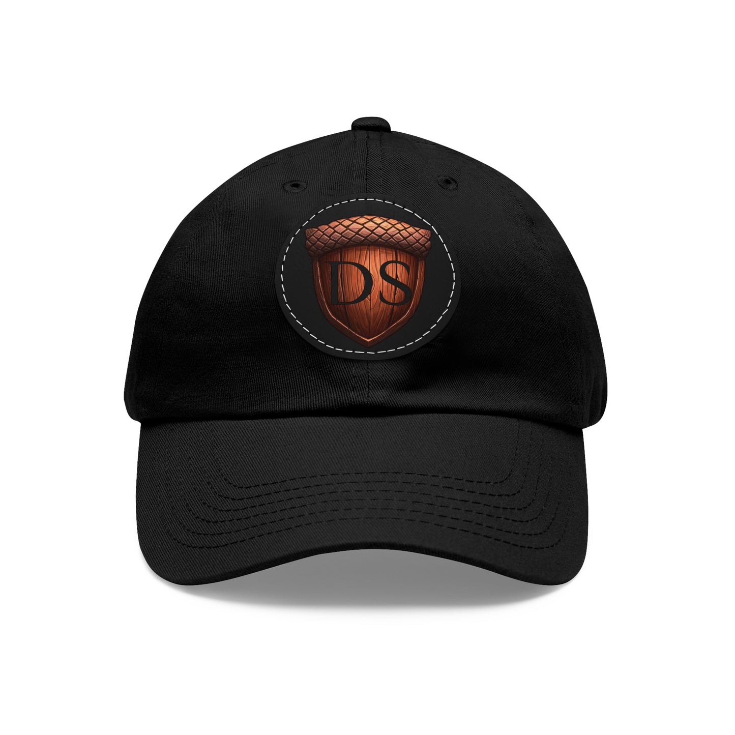 Darned Squirrels Dad Hat with Leather Patch (Round)