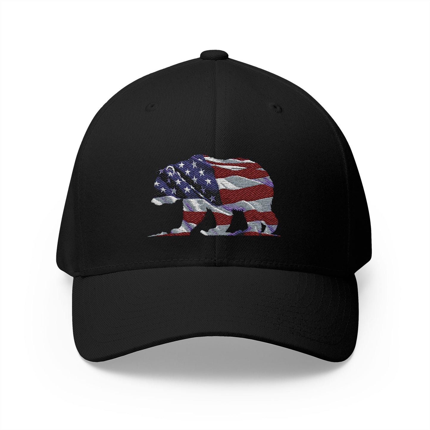 Embroidered Cap - Proud American Bear Design