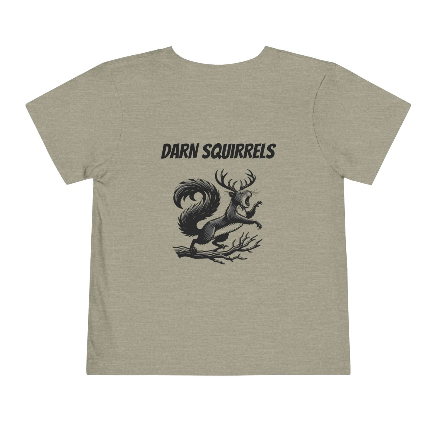 Toddler Tee - Wild and Crazy Darned Squirrels Design