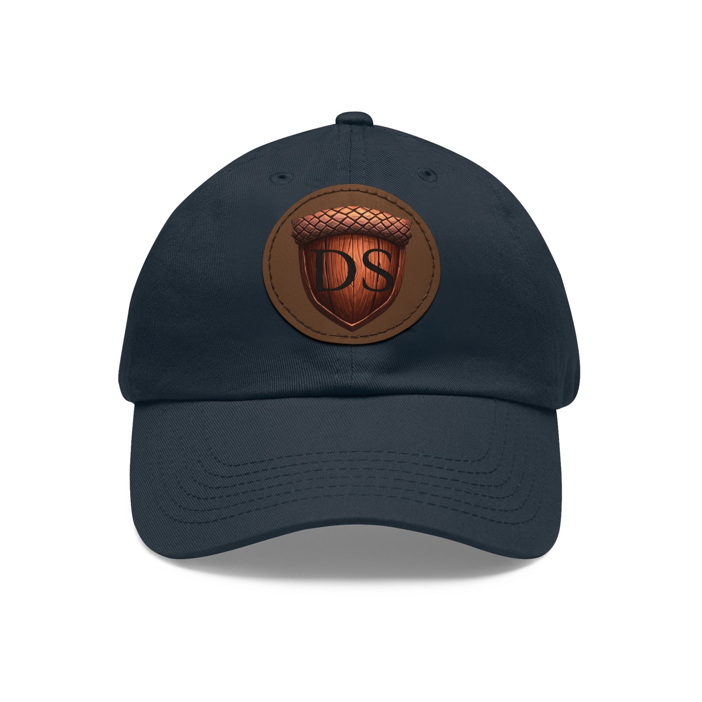 Darned Squirrels Dad Hat with Leather Patch (Round)