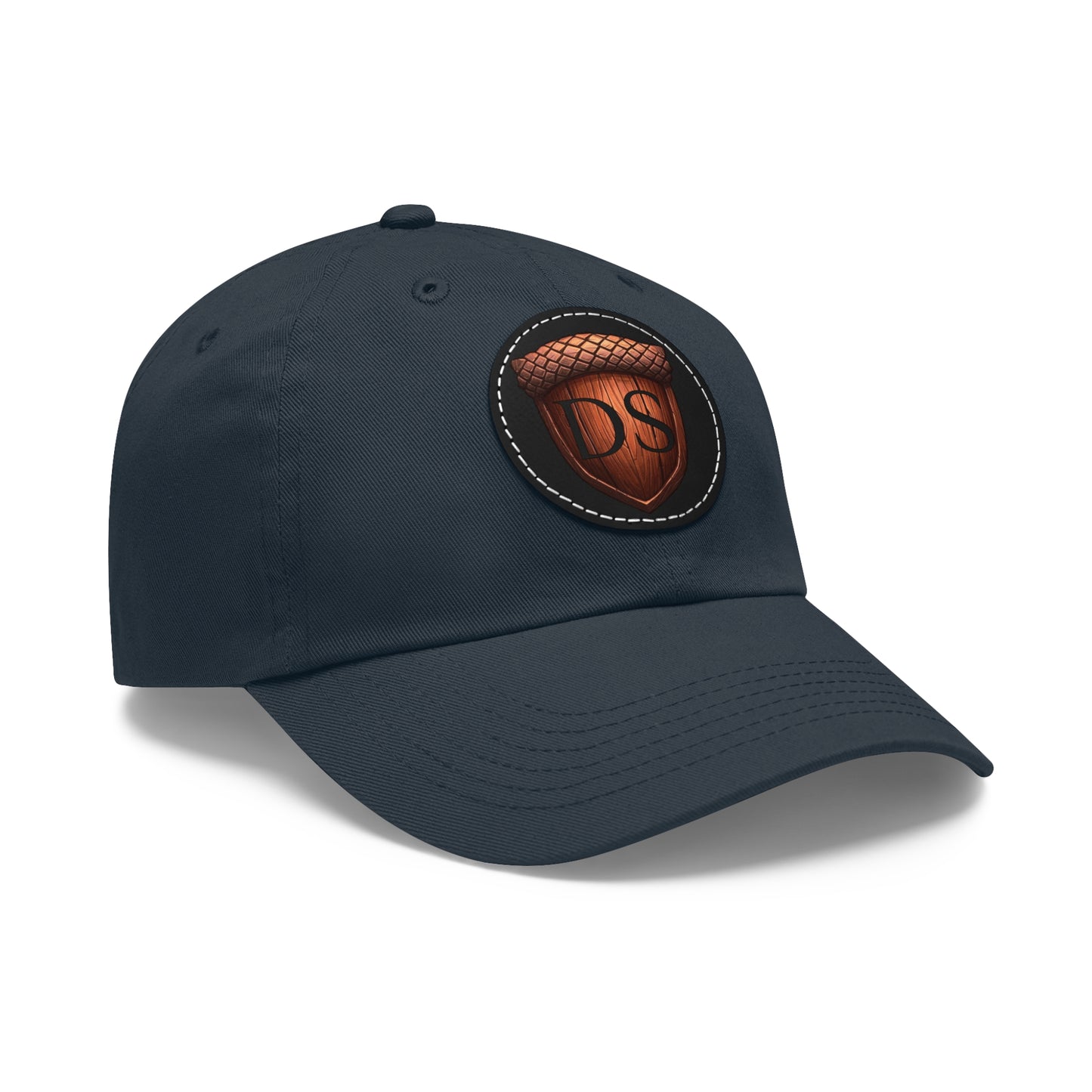 Darned Squirrels Dad Hat with Leather Patch (Round)