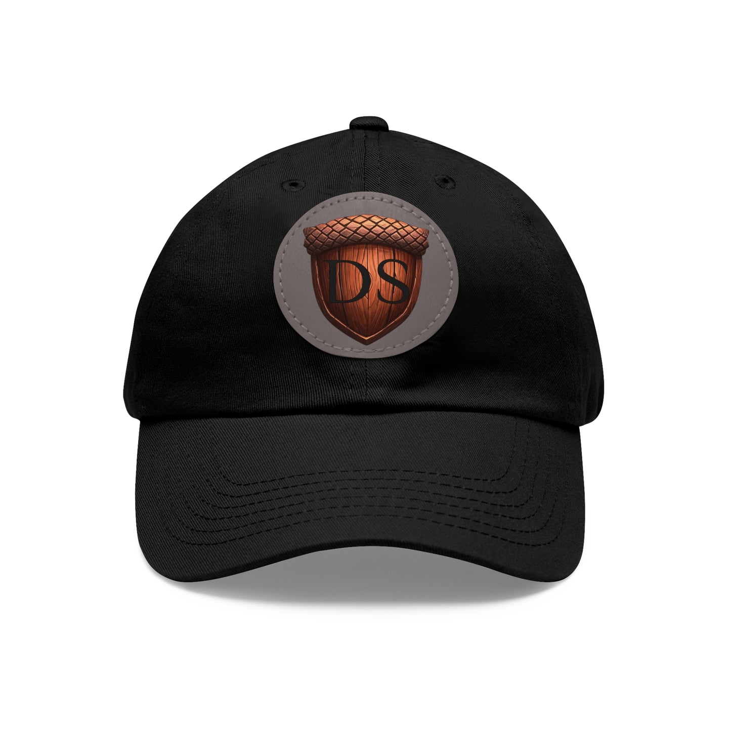 Darned Squirrels Dad Hat with Leather Patch (Round)