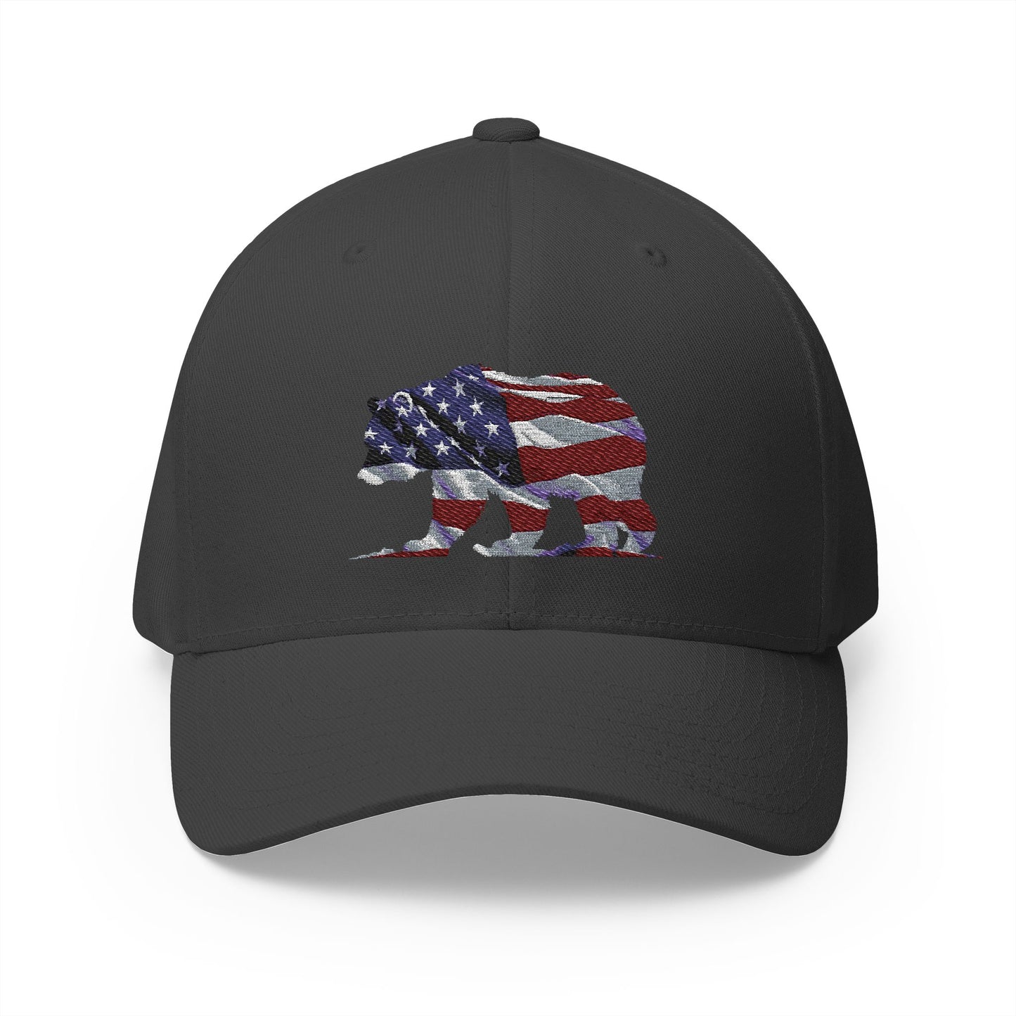 Embroidered Cap - Proud American Bear Design