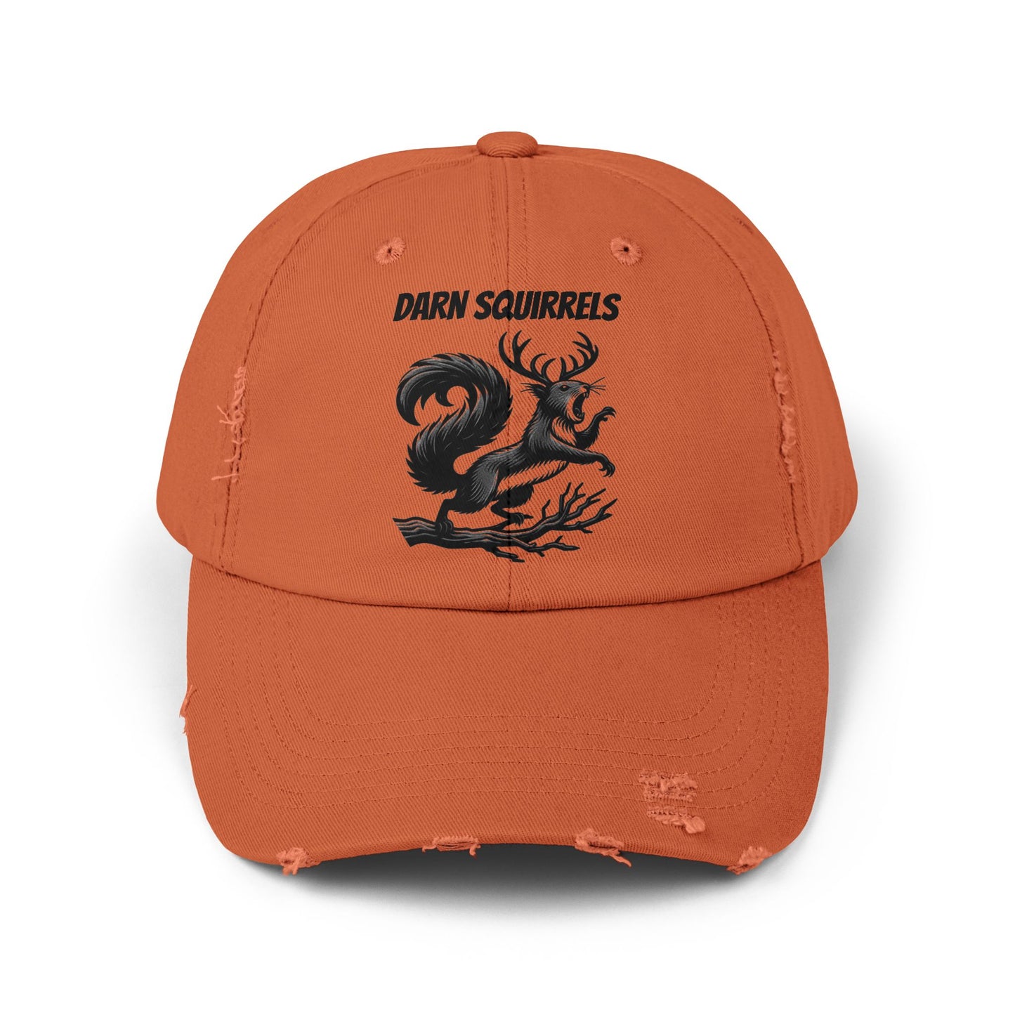 Distressed Cap - Noisy Squirrel On Your Head