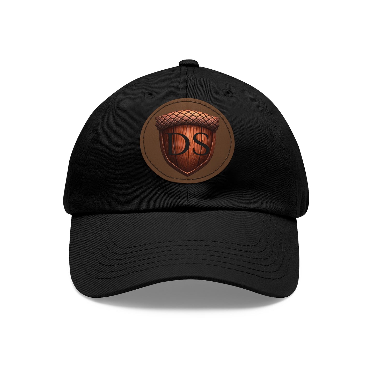 Darned Squirrels Dad Hat with Leather Patch (Round)