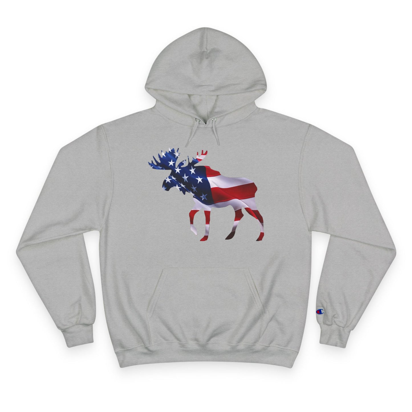 American Moose Champion Hoodie - Proud Patriotic Design