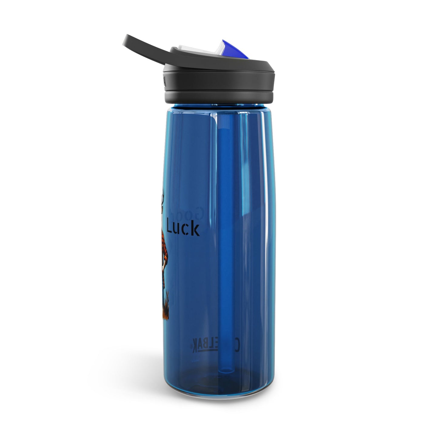Water Bottle - Good Luck Buck Challenging Hunters Design, 20oz",25oz"