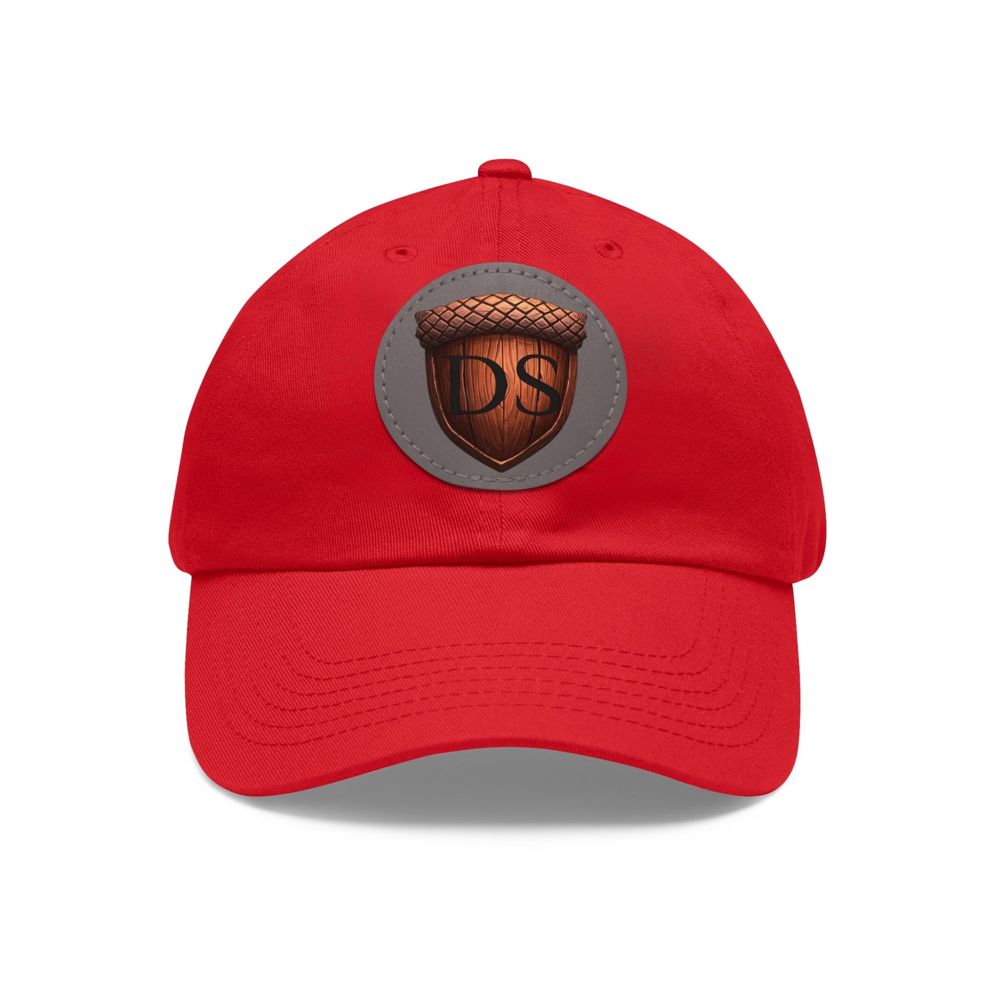 Darned Squirrels Dad Hat with Leather Patch (Round)