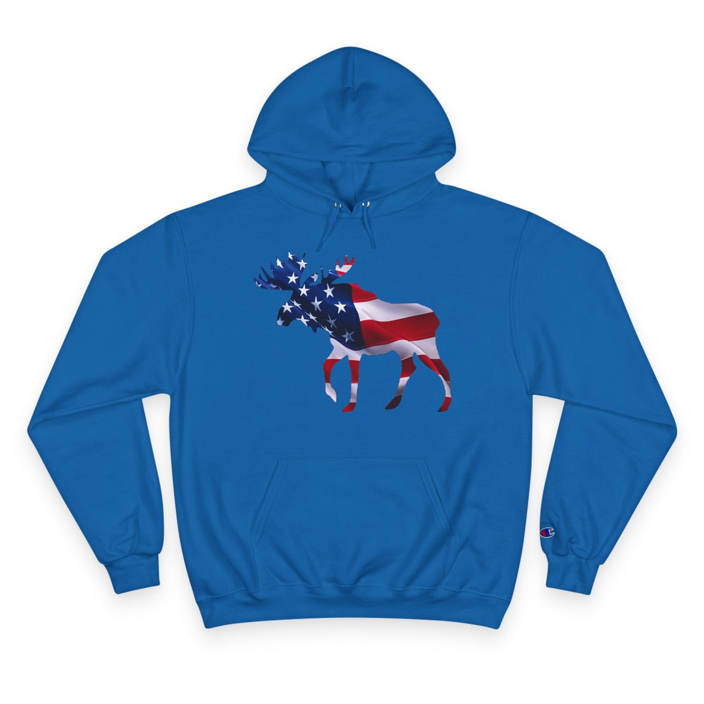 American Moose Champion Hoodie - Proud Patriotic Design