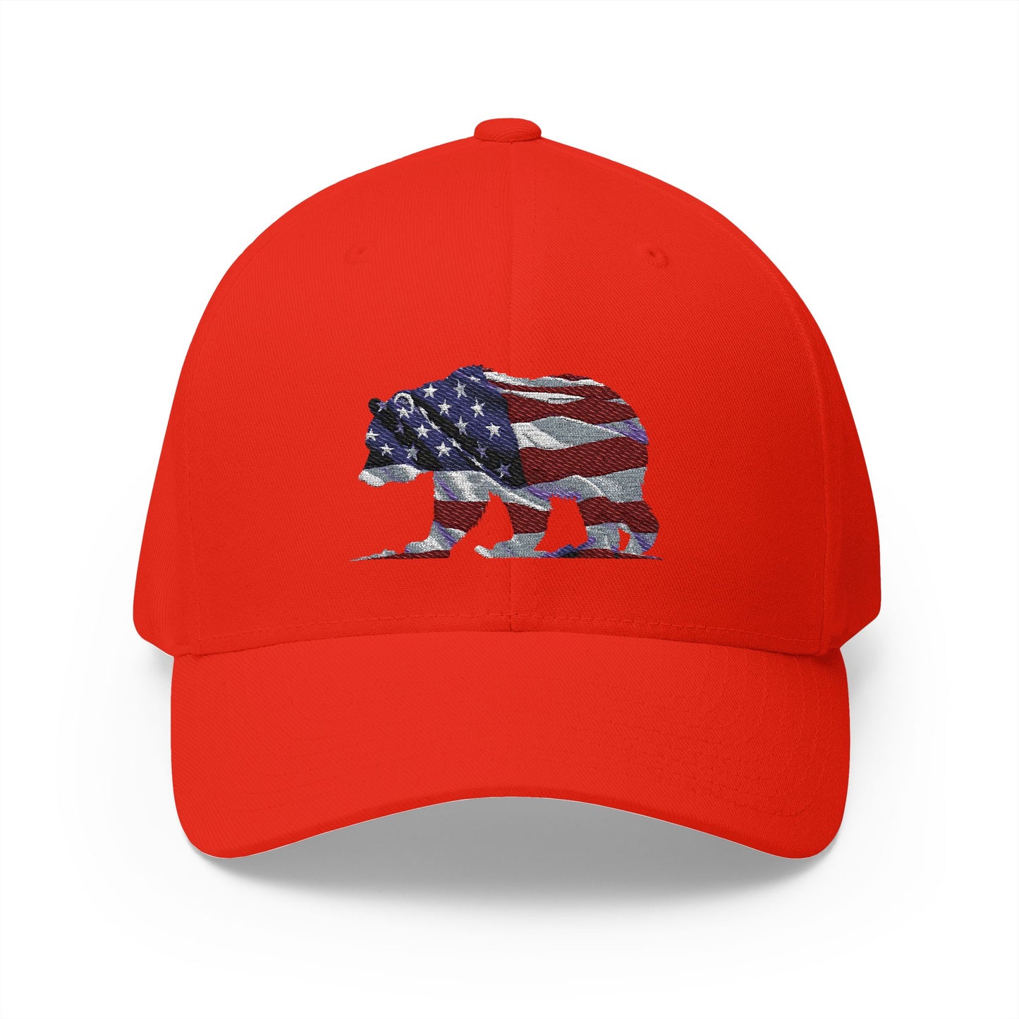 Embroidered Cap - Proud American Bear Design