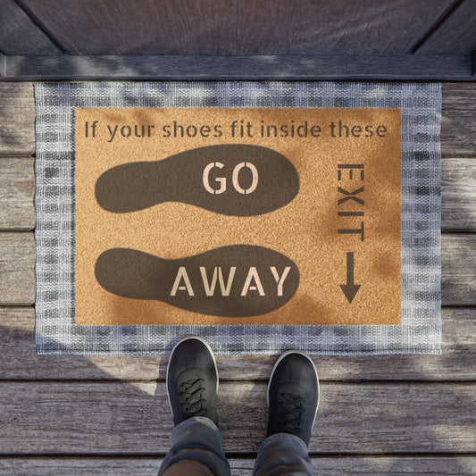 Unwelcome Doormat - Go Away Funny Decor for Home Entrance
