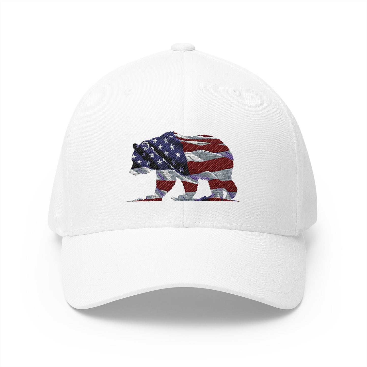 Embroidered Cap - Proud American Bear Design